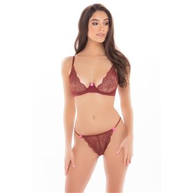 Ensemble de Lingerie René Rofé Rouge (M/L)