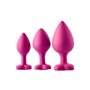 Plug Anal Dream Toys Flirts Rose 3 Pièces