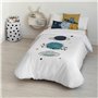 Housse de Couette Kids&Cotton Dayton Big Blanc 175 Fils 180 x 220 cm 180 x 240 cm