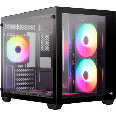 Boîtier PC - AEROCOOL - Dryft Mini G v1 (Noir) - Cube - Format Micro-ATX - Sans alimentation