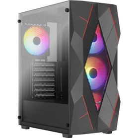 Boîtier PC - AEROCOOL - Volcan G v1 (Noir) - Moyen tour - Format ATX - Sans alimentation