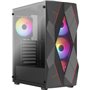 Boîtier PC - AEROCOOL - Volcan G v1 (Noir) - Moyen tour - Format ATX - Sans alimentation