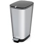 KIS Chic Poubelle a pédale- 42.5L - Aspect Inox