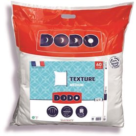 DODO - Oreiller TEXTURE - 60 x 60 cm - 100% Polyester VOLUPT'AIR - Blanc