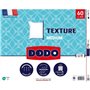 DODO - Oreiller TEXTURE - 60 x 60 cm - 100% Polyester VOLUPT'AIR - Blanc