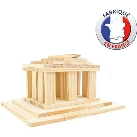 Jeu de construction en bois - JEUJURA - TECAP 3XL - 200 planchettes - Mixte - A partir de 4 ans