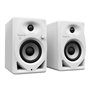 Paire d'enceintes de monitoring Pioneer DJ DM-40D-BT-W - Bluetooth - Bass Reflex - 2x19W - Mode DJ ou Production - Blanc