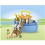 PLAYMOBIL 71681 Arche de Noé transportable - Junior - Comprend un bateau flottant - Des 1 an