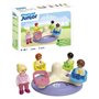 PLAYMOBIL Junior 71701 Enfants et tourniquet - Comprend quatre personnages et un tourniquet - Des 1 an