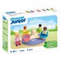 PLAYMOBIL Junior 71701 Enfants et tourniquet - Comprend quatre personnages et un tourniquet - Des 1 an