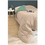 CALGARY Couette chaude Microfibre 400g/m² Beige Galet & Vert Lac 240x260cm