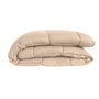 CALGARY Couette chaude Microfibre 400g/m² Beige Galet & Vert Lac 240x260cm