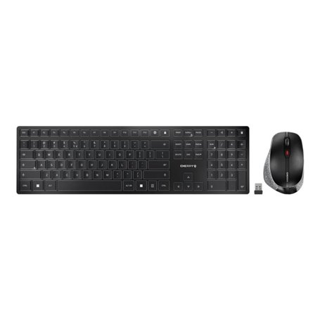 CHERRY DW 9500 SLIM clavier Souris incluse Universel RF sans fil + Bluetooth QWERTZ Allemand Noir