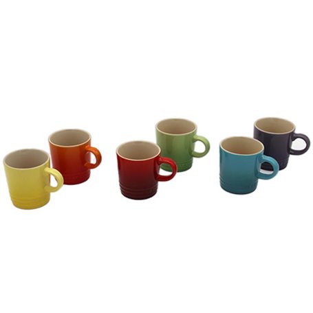 Lot de 6 tasses à expresso Le Creuset Signature 100ml arc-en-ciel (79114108359030)