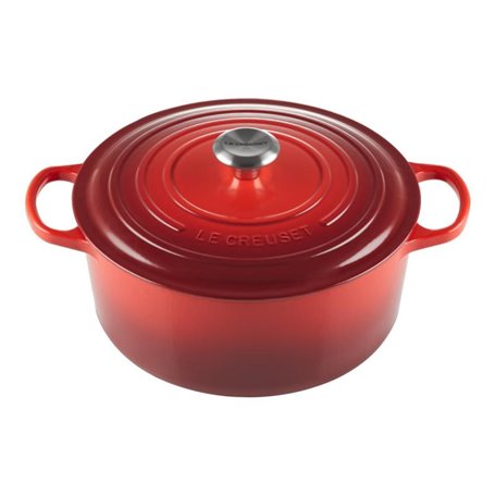 Le Creuset Rôtière Signature ronde 26cm rouge cerise (21177260602430)