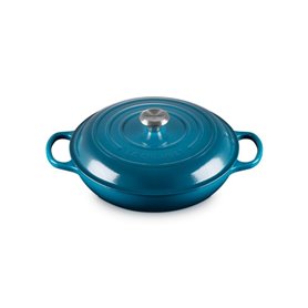 Casserole Ronde Peu Profonde Le Creuset Signature 30cm Bleu Profond (21180306422430)