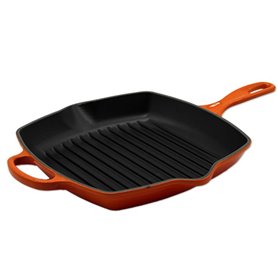 Poêle carrée à griller Signature Le Creuset 26cm rouge four (20183260900422)