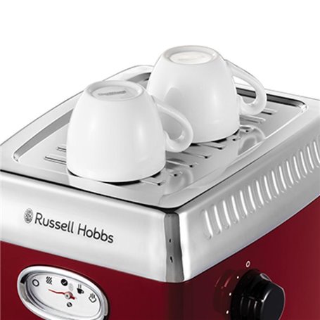 Russell Hobbs Machine à espresso rétro rouge 28250-56 2825056 (28250-56)