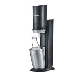 Machine à soda SodaStream Crystal 3.0 QC noire avec 1 bouteille en verre (1016411410)