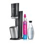 Machine à soda SodaStream Crystal 3.0 QC noire avec 1 bouteille en verre (1016411410)