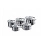 Ensemble de casseroles en acier inoxydable Le Creuset 3 couches cinq pièces (96209400001000)