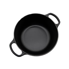 Le Creuset Rôtissoire Signature ronde 20cm noir Schwarz (21177200000430)