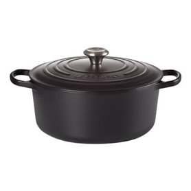 Rôtissoire Signature Le Creuset ronde 26cm noire Schwarz (21177260000430)