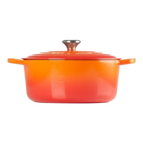 Grilloir Signature Le Creuset rond 26cm rouge four (21177260902430)