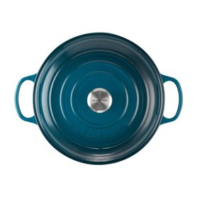 Cocotte Ronde Signature Peu Profonde Le Creuset 30cm Bleu Canard (21180306422430)