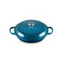 Cocotte Ronde Signature Peu Profonde Le Creuset 30cm Bleu Canard (21180306422430)