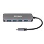 D-Link Hub USB-C vers 4 ports USB 3.0 avec alimentation DUB-2340