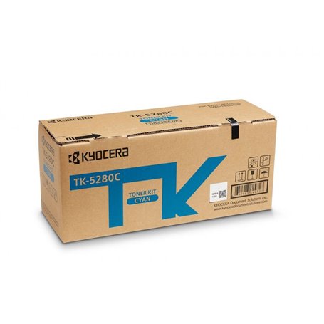 Kyocera Toner TK-5280C TK5280C Kit de Toner Cyan (1T02TWCNL0)