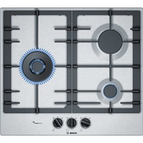 Bosch PCC6A5B90 plaque Acier inoxydable Intégré Gaz 3 zone(s)