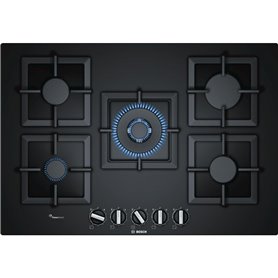 Bosch Serie 6 PPQ7A6B20 plaque Noir Intégré 75 cm Gaz 5 zone(s)