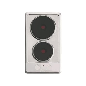 Glem Domino inox électrique 30 cm - 2 foyers électriques rapides - 3