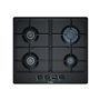 Bosch Serie 4 PGP6B6B80 plaque Noir Intégré Gaz 4 zone(s)