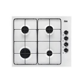 Faure Table:Gaz - Largeur (mm):594 - Email - 4 foyers - Bandeau de commandes  FAURE - FGH62414WA