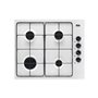 Faure Table:Gaz - Largeur (mm):594 - Email - 4 foyers - Bandeau de commandes  FAURE - FGH62414WA