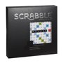 SCRABBLE - Scrabble Deluxe - Jeu de Societe - Scrabble noir + argent avec plateau pivotant et systeme dencoches