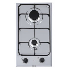 Beko HDCG 32220 FX Acier inoxydable Intégré 29 cm Gaz 2 zone(s)