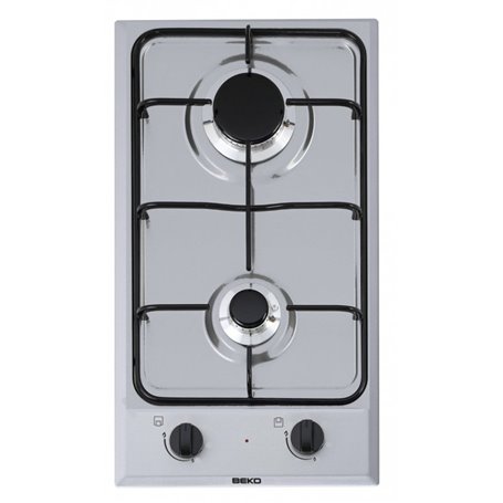 Beko HDCG 32220 FX Acier inoxydable Intégré 29 cm Gaz 2 zone(s)