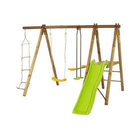 TRIGANO Portique OREKA en bois et metal - H. 1