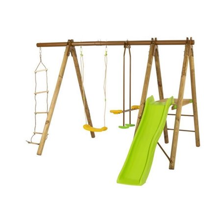 TRIGANO Portique OREKA en bois et metal - H. 1