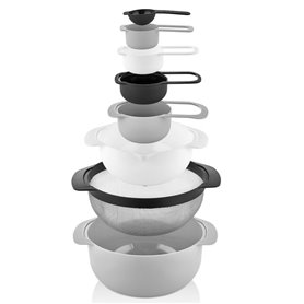 Herzberg Cooking Herzberg HG-BOL8N1: Ensemble de bols et tasses à mesurer 8 en 1