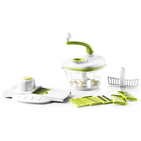 Herzberg Cooking Herzberg HG-8031 : Ensemble hachoir et trancheuse 10 en 1