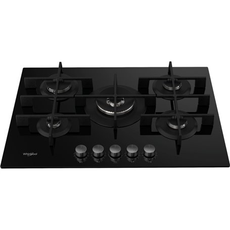 Whirlpool GOWL 758/NB FR plaque Noir Intégré 75 cm Gaz 5 zone(s)
