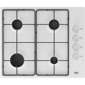 Beko HIGG 64123 SW plaque Blanc Intégré 60 cm Gaz 4 zone(s)