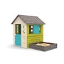 SMOBY Maison Square + Bac a sable ou potager - Bache de fond fournie - 174x110x127 cm