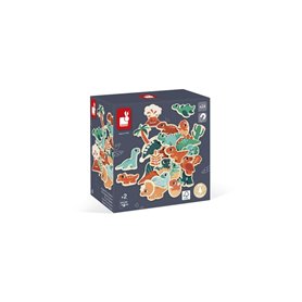 Jeu de construction magnétique Janod Magnets Dino 24 pièces