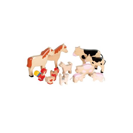 GOKI Wooden Boerderijdierenset